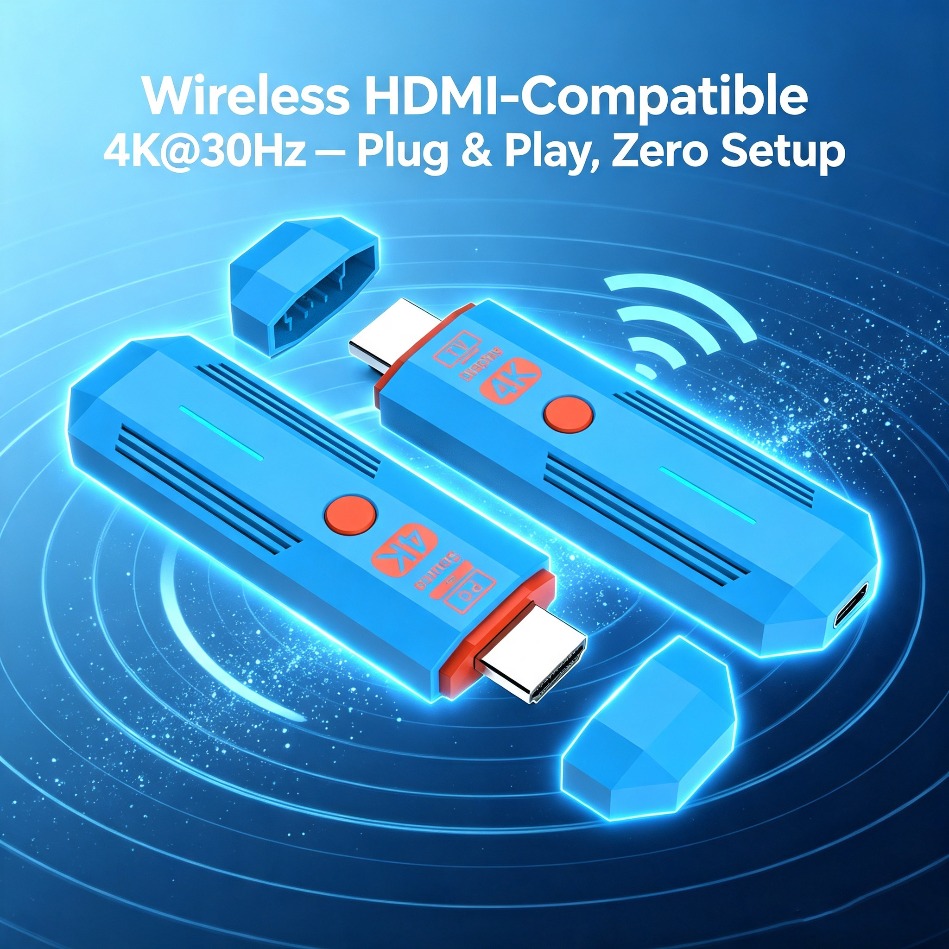 Wireless Hdmi Transmitter And Receiver 4K - 무선 HDMI 호환 송신기 및 수신기