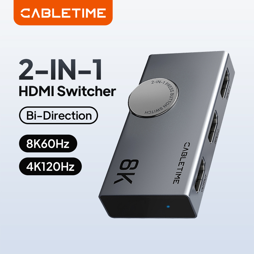 Hdmi Splitter 1 In 4 Out 4K 60Hz - CABLETIME 8K 2-in-1 HDMI 분배기, 8K@60Hz