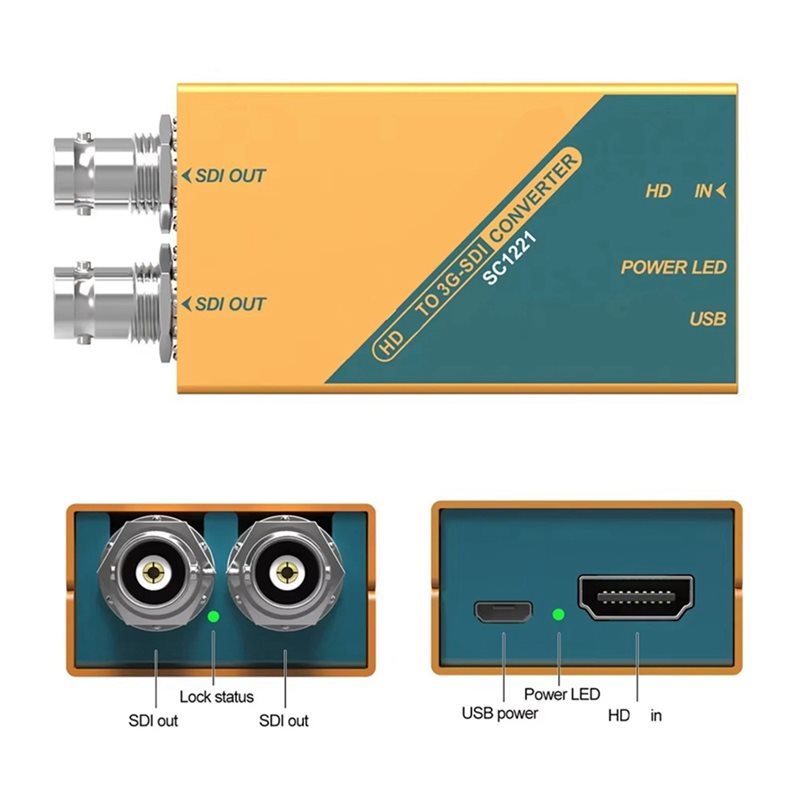 Sdi To Hdmi Converter Broadcast - B29C-미니 컨버터, 미니 SC1221, 휴대용 방송