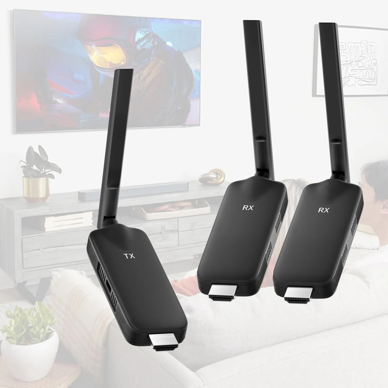 Wireless Hdmi Transmitter And Receiver 4K - 50m 무선 HDMI 비디오 송신기 수신기