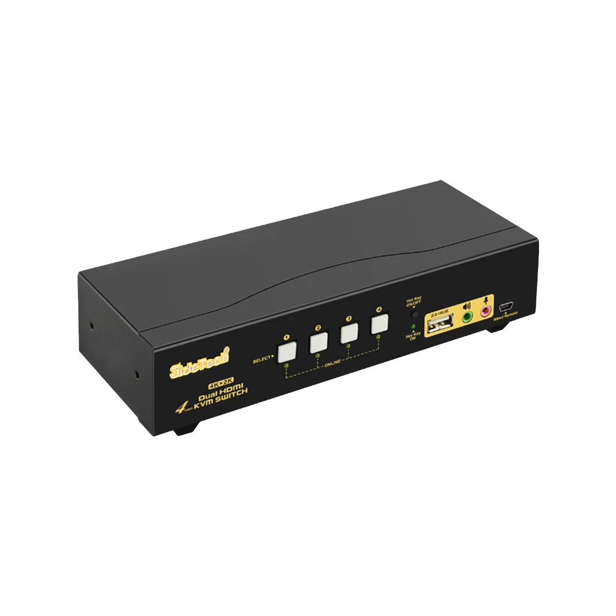 Hdmi Kvm Switch 4 Port Dual Monitor - 재고 있음 JideTech 4포트 듀얼 모니터