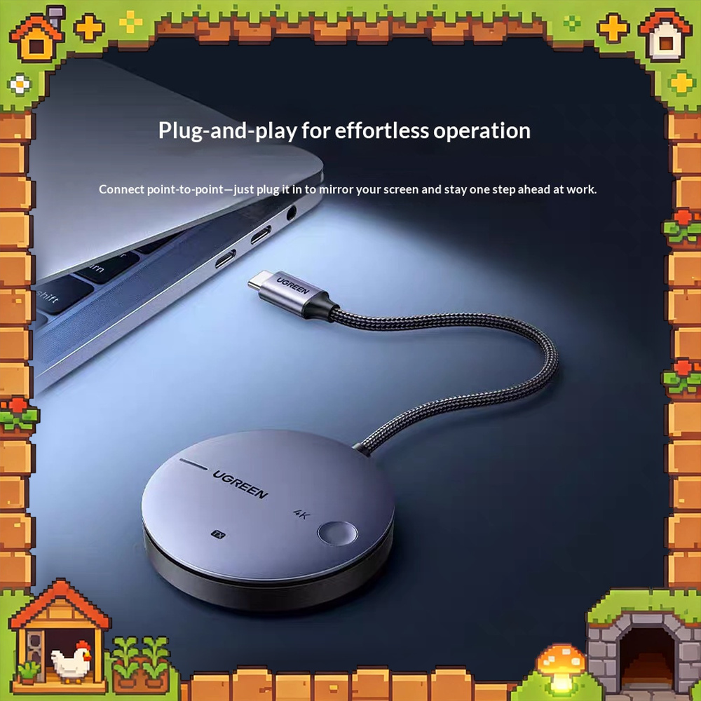 Wireless Hdmi Transmitter And Receiver 4K - UGREEN 25375 CM712 무선 HDMI 디스플레이