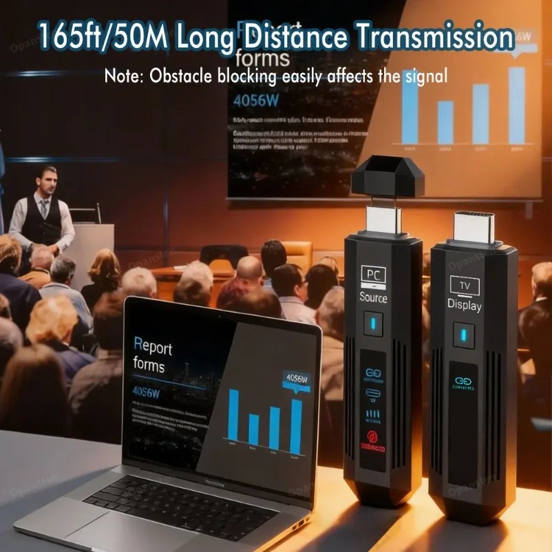 HDMI 호환 무선 익스텐더 50M 1080P 60Hz - Wireless Hdmi Receiver For Projector 리뷰 및 가격