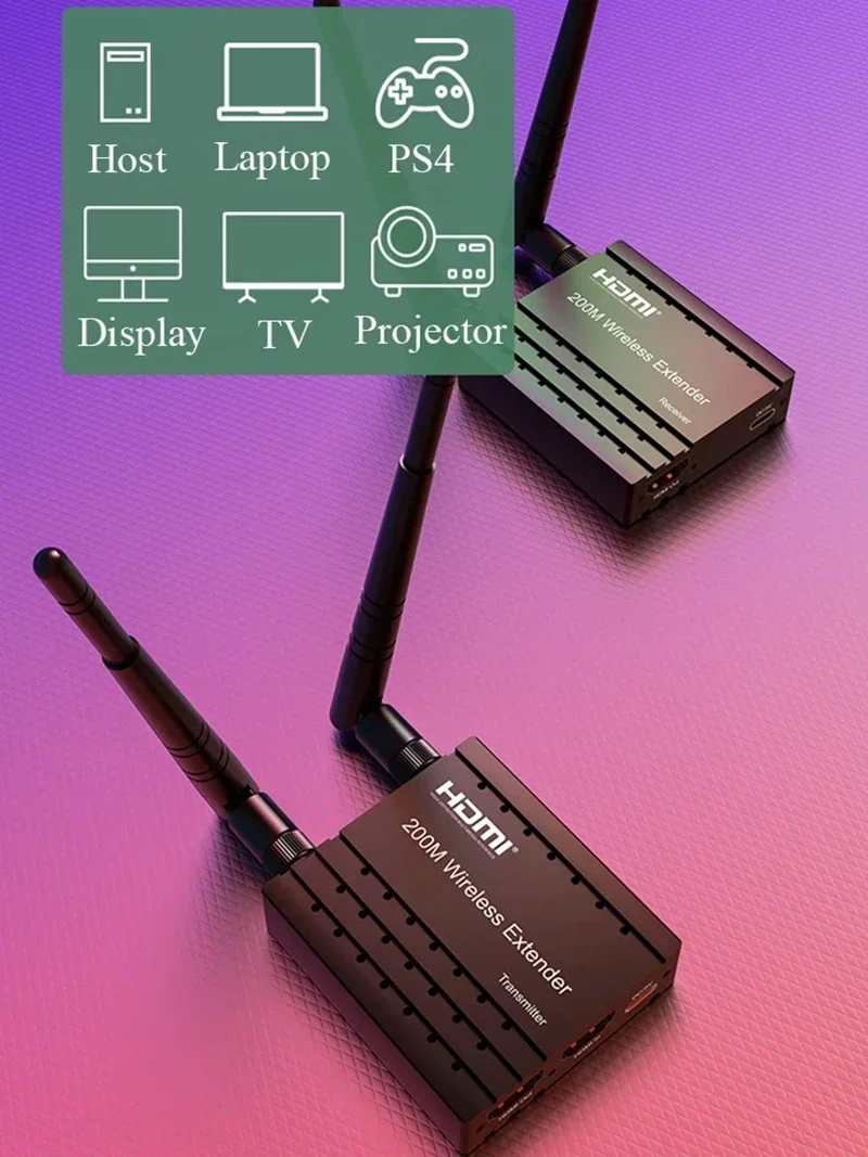 무선 비디오 오디오 송수신기 200M HDMI 연장기  - Wireless Hdmi Receiver For Projector 리뷰 및 가격