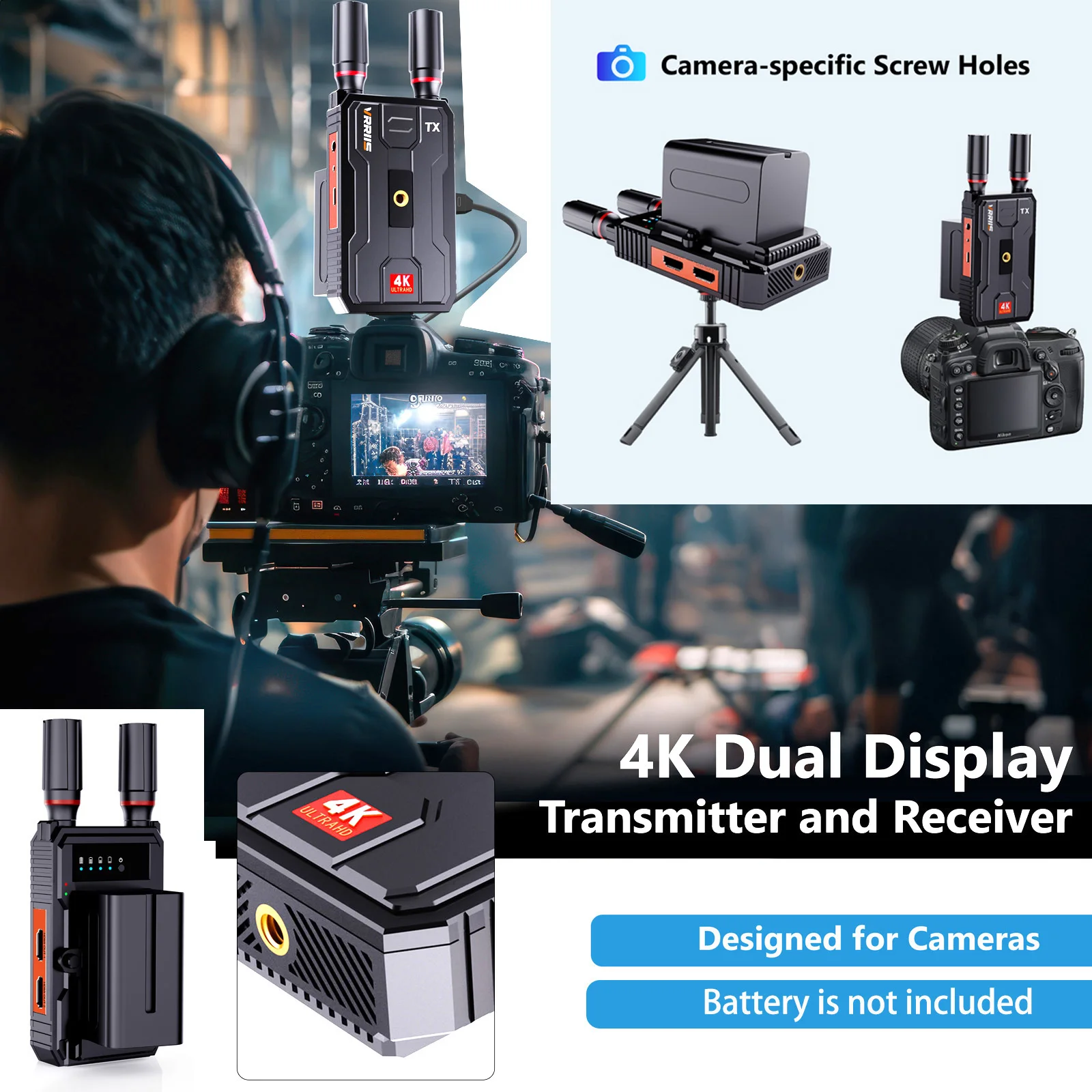 5G 4K 무선 HDMI 비디오 송수신기 확장 키트 4 - Wireless Video Transmitter For Camera Dslr 리뷰 및 가격