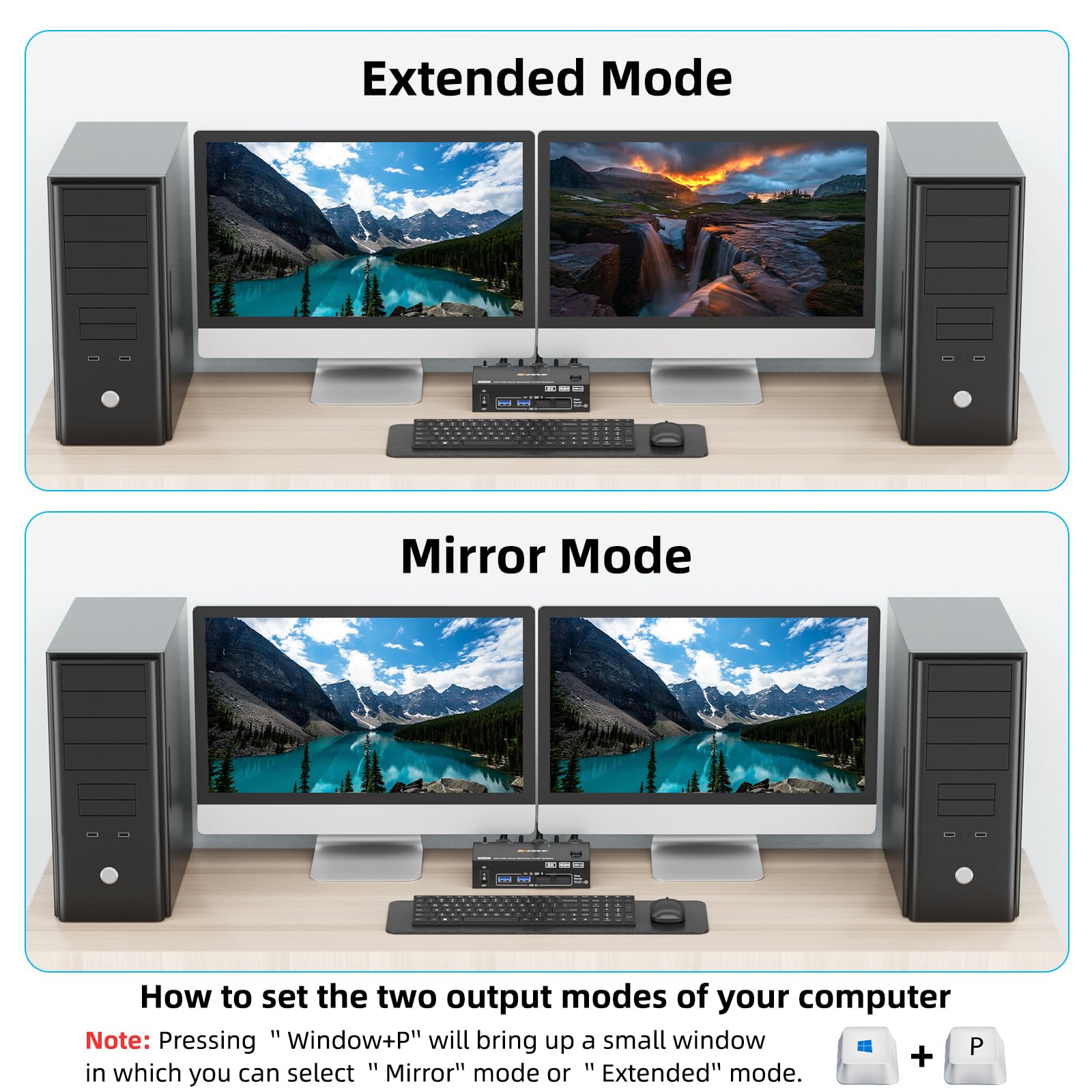 8K KVM 스위치 2 PC 2 모니터, KCEVE 디 - Hdmi Kvm Switch 4 Port Dual Monitor 리뷰 및 가격