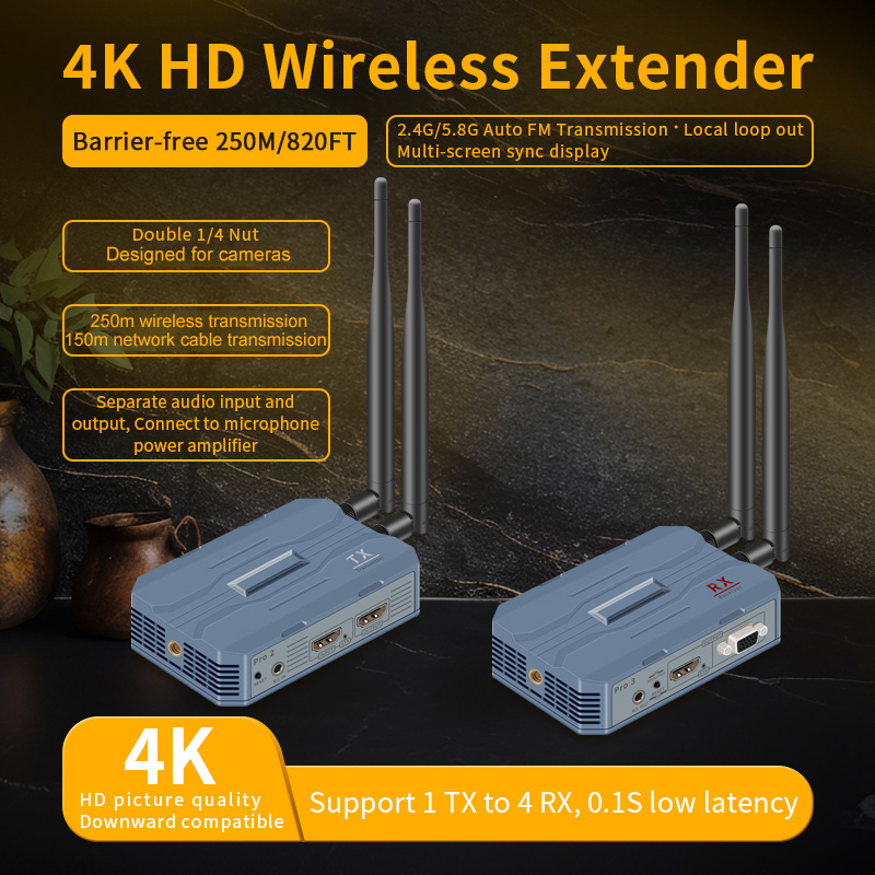 4K HDMI 무선 연장기 250m 비디오 송수신기 ( - Wireless Hdmi Transmitter And Receiver 4K 리뷰 및 가격
