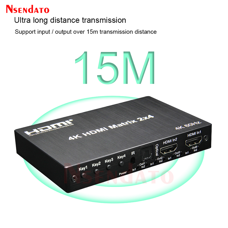 4K 60Hz HDMI 매트릭스 2x4 돌비 HDMI  - Hdmi Splitter 1 In 4 Out 4K 60Hz 리뷰 및 가격