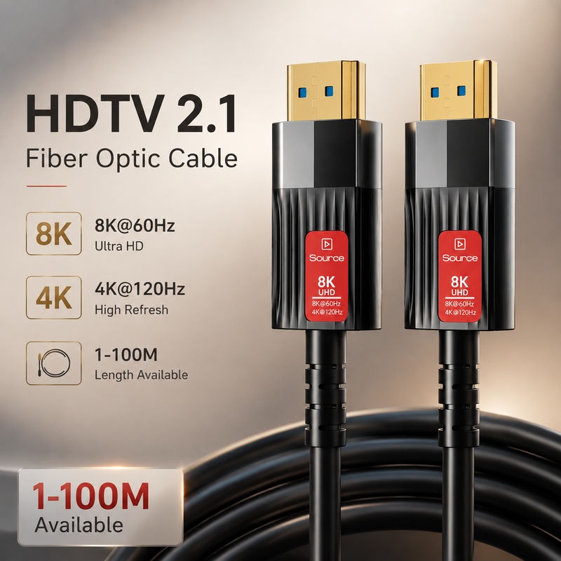 8K HDMI 2.1 광섬유 케이블 HDMI 호환 케이 - Hdmi Fiber Optic Cable 50M 100M 리뷰 및 가격