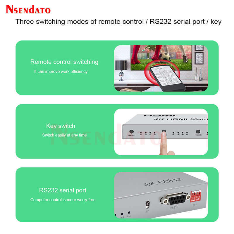 HDMI 트루 비디오 매트릭스 스위치 커뮤터 4x4 4 - Hdmi Matrix Switch 4X4 4K 60Hz 리뷰 및 가격