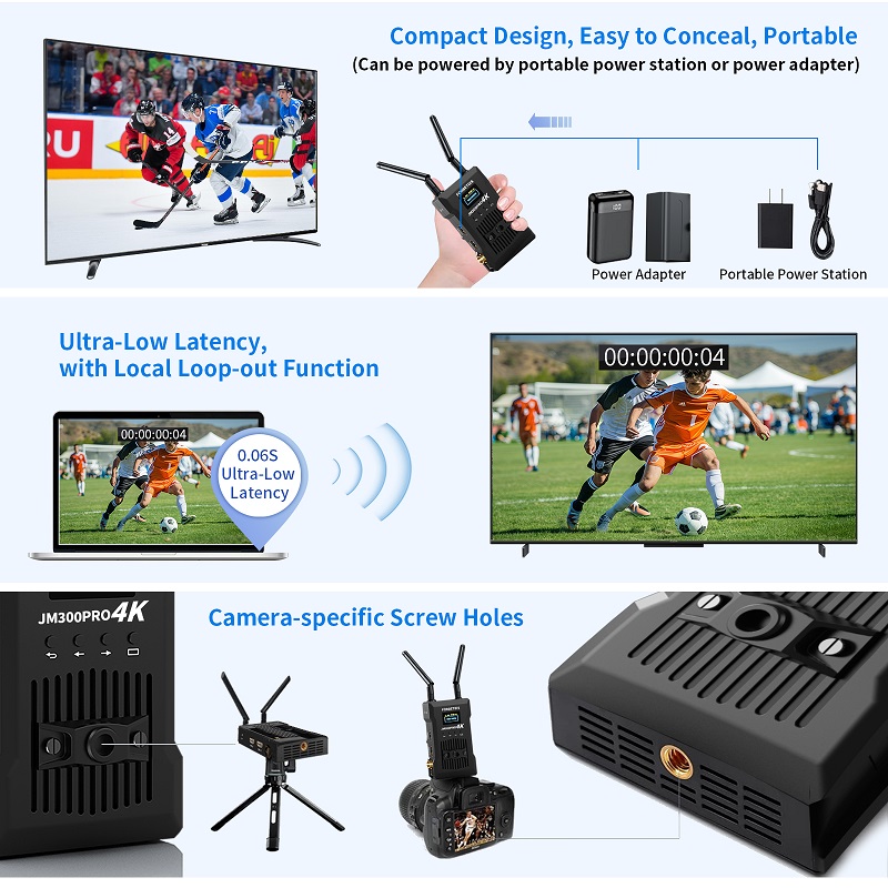 1000피트 4K 무선 HD 이미지 송수신기 (IOS  - Wireless Video Transmitter For Camera Dslr 리뷰 및 가격