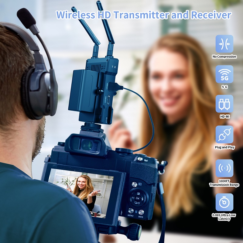 1000피트 4K 무선 HD 이미지 송수신기 (IOS  - Wireless Video Transmitter For Camera Dslr 리뷰 및 가격