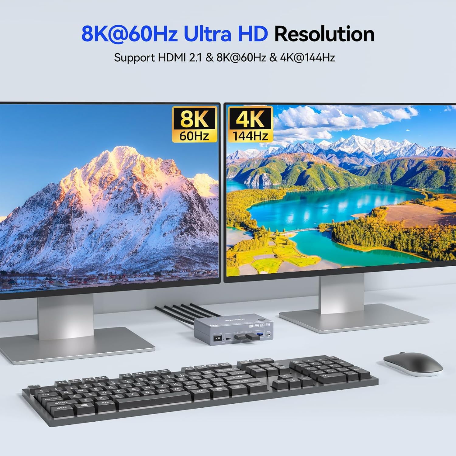8K@60Hz USB 3.0 HDMI2.1 KVM 스위 - Hdmi Kvm Switch 4 Port Dual Monitor 리뷰 및 가격