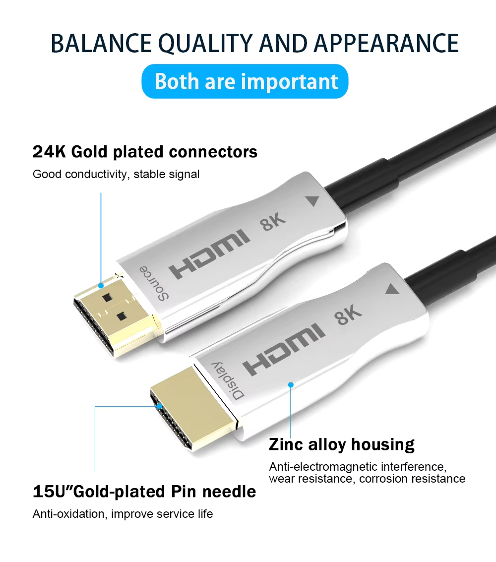 8K UHD HDMI 광섬유 케이블, 4K 120Hz, - Hdmi Fiber Optic Cable 50M 100M 리뷰 및 가격