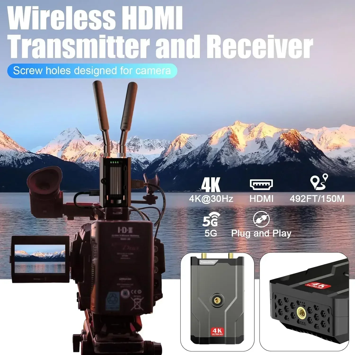 4K 무선 HDMI 송신기 수신기 150m HDMI 익 - Wireless Hdmi Receiver For Projector 리뷰 및 가격