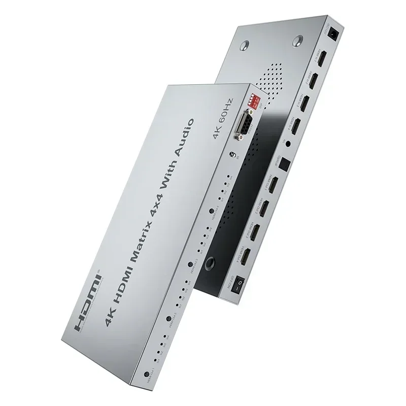 HDMI 트루 매트릭스 스위치 스플리터 선택기, 광학  - Hdmi Matrix Switch 4X4 4K 60Hz 리뷰 및 가격