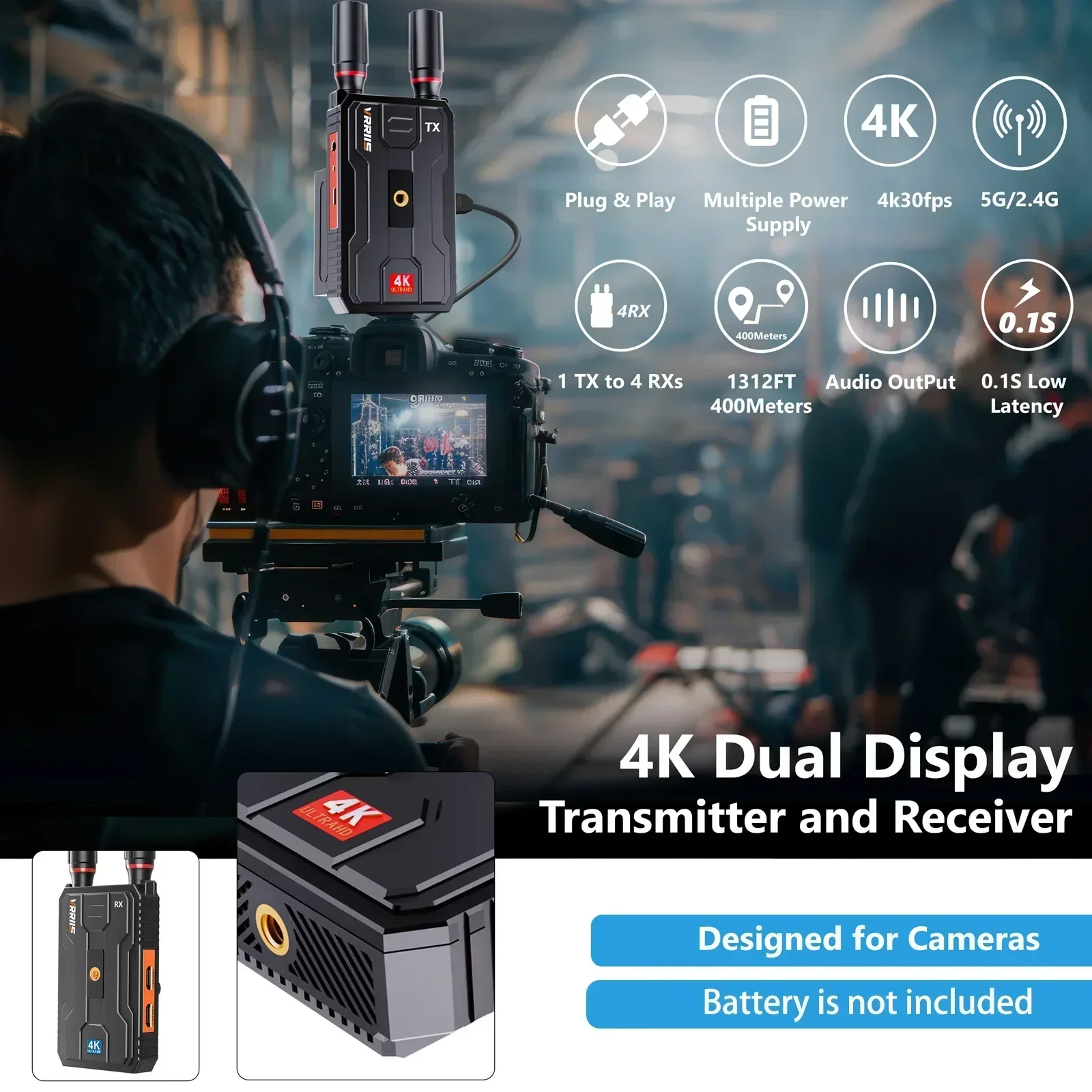 400m 5G 4K 무선 비디오 송신기 수신기 HDMI - Wireless Hdmi Transmitter And Receiver 4K 리뷰 및 가격