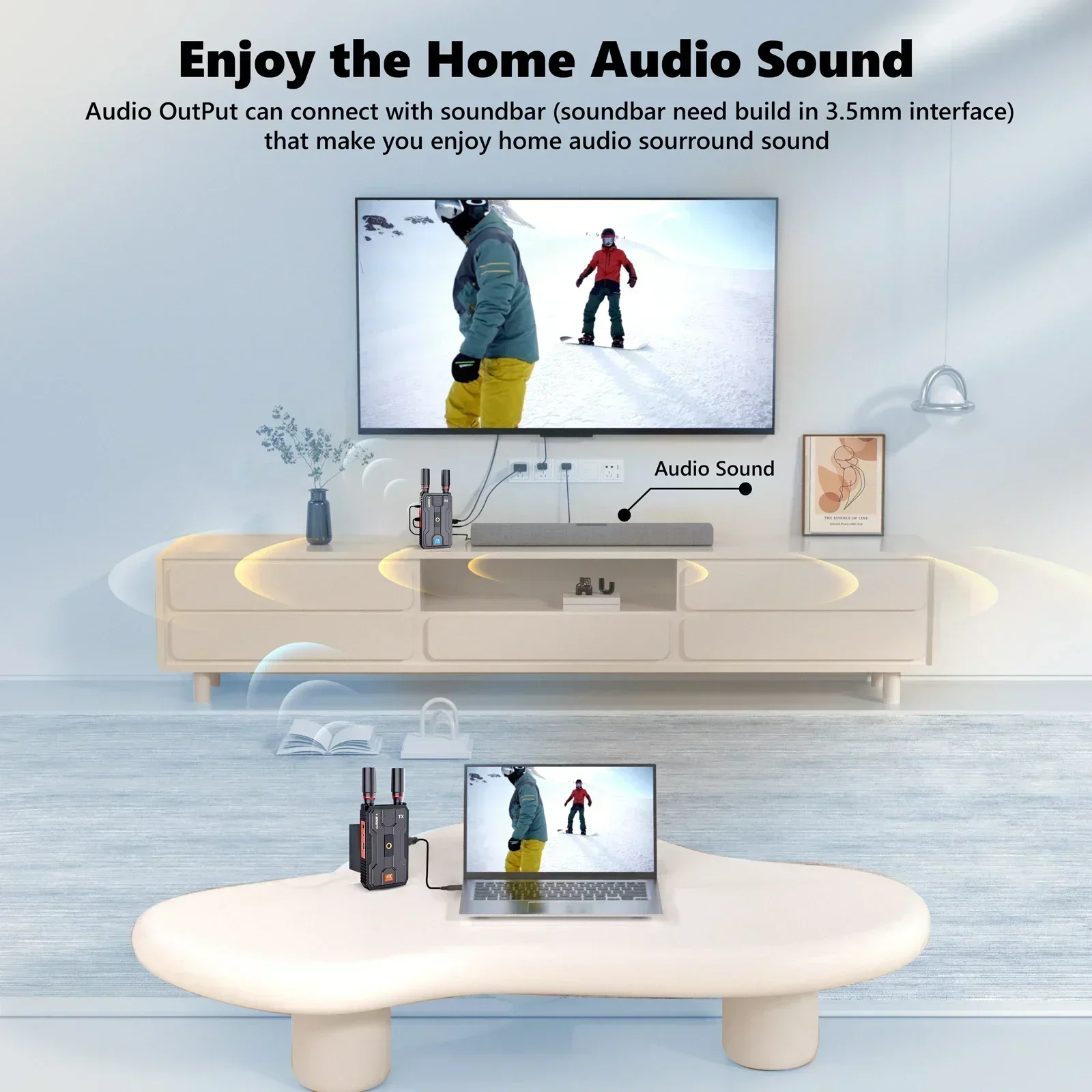 400m 5G 4K 무선 비디오 송신기 수신기 HDMI - Wireless Hdmi Transmitter And Receiver 4K 리뷰 및 가격