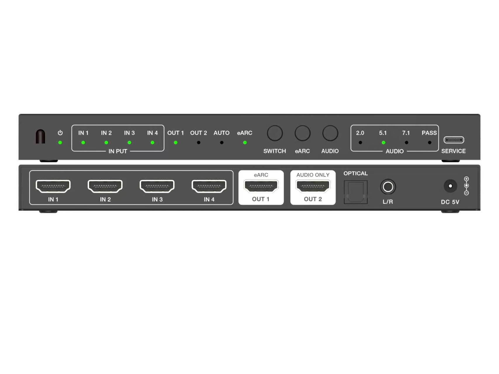 4K 120Hz HDMI 2.1 스위처, 4x1 오디오 - Hdmi Audio Extractor Earc 7.1 리뷰 및 가격