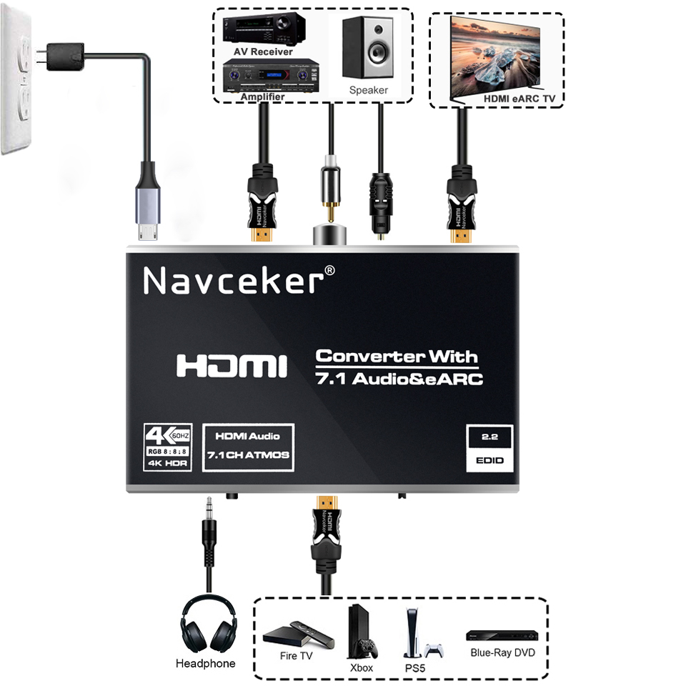 2026 최고의 eARC HDMI 2.0 오디오 추출기 - Hdmi Audio Extractor Earc 7.1 리뷰 및 가격