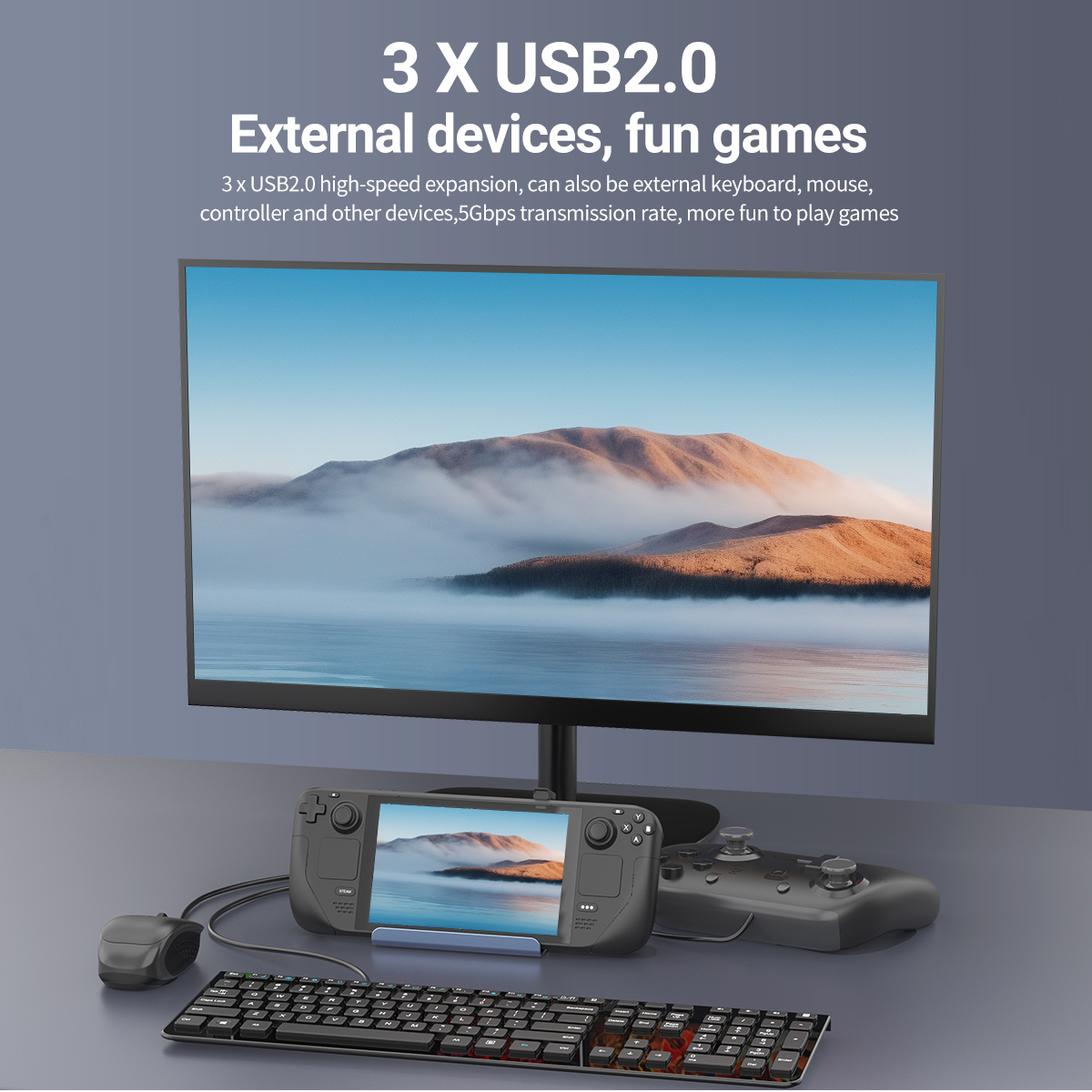 5 in 1 USB C 도킹 스테이션 4K@60Hz H - Hdmi Matrix Switch 4X4 4K 60Hz 리뷰 및 가격