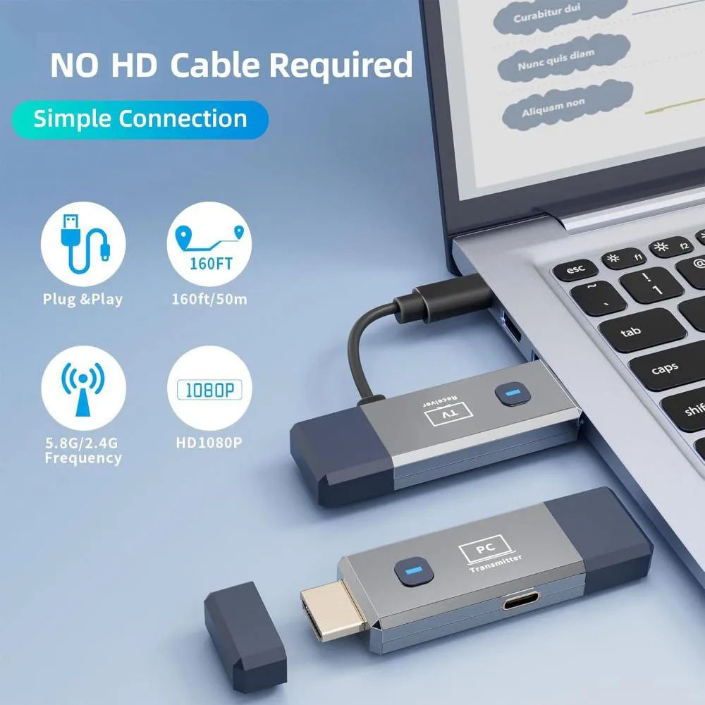 50M 장거리 1080P 무선 HDMI 호환 송신기 수 - Wireless Hdmi Receiver For Projector 리뷰 및 가격